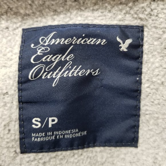 American Eagle sweatshirt Small retro rugby striped NY State Division graphic - Picture 11 of 12
